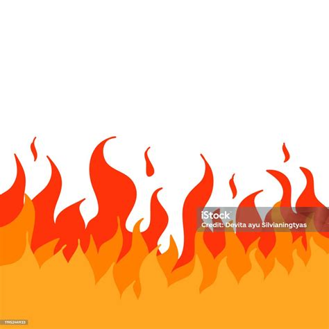 Fire Illustration Cartoon Style Vector Stock Illustration Download Image Now Fire Natural