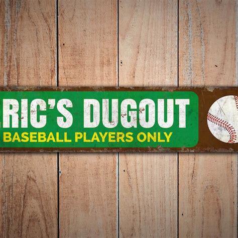 Baseball Dugout Sign - Etsy