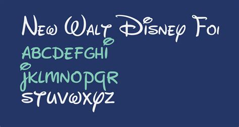 New Disney Font