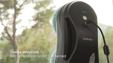 Robotický čistič okien Conga WinDroid 890 SprayWater Smart Connected