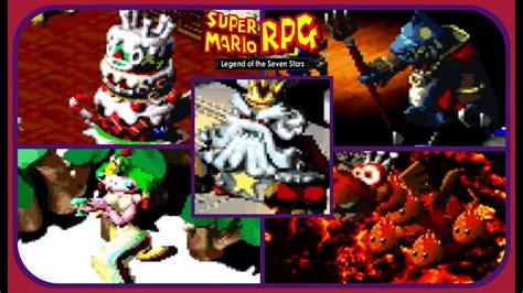 Super Mario Rpg Legend Of The Seven Stars All Boss Encounters Youtube