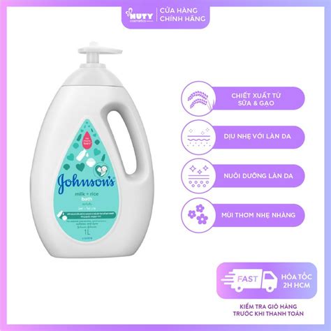 Sữa Tắm Johnsons Milk Rice Baby Bath 1000ml Shopee Việt Nam