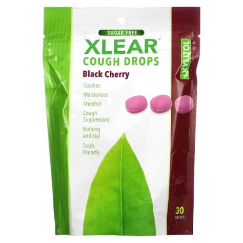 Xlear® Sugar Free Cough Drops Black Cherry, 30 ct - Kroger