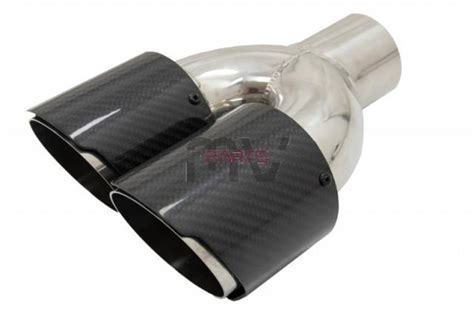 Ponteiras De Escape Look Akrapovic Duplas 18 50 Cm MVParts