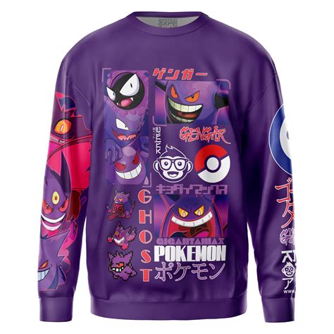 Gengar V5 Pokemon Streetwear Sweatshirt Anime Ape