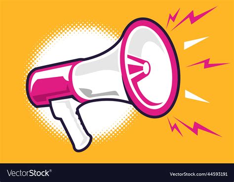 Megaphone Loudspeaker Royalty Free Vector Image