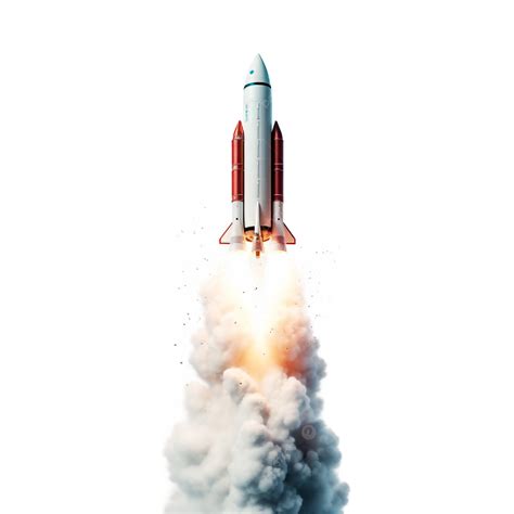 Rocket Technology Missile Launch White Background, 3d, Clipart, Rocket ...