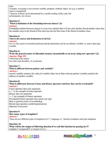 SOLUTION Cs201 Finalterm Subjective Solved By Moaaz Studypool