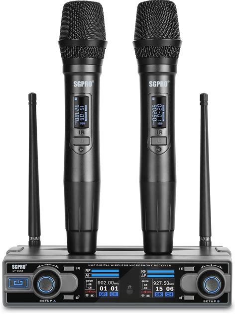 Debra Audio Pro Uhf 4 Channel Wireless Microphone System With Cordless