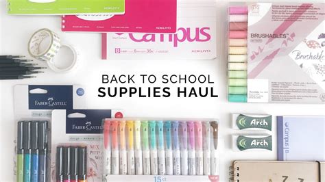 Back To School Stationery Haul 🌈 Senior Year Of High School Youtube