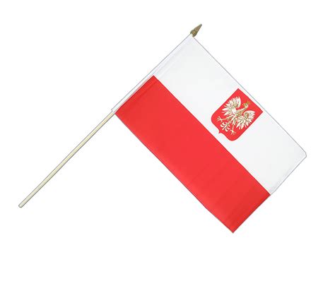 Polen Adler Stockflagge 30 X 45 Cm MaxFlags FlaggenPlatz At