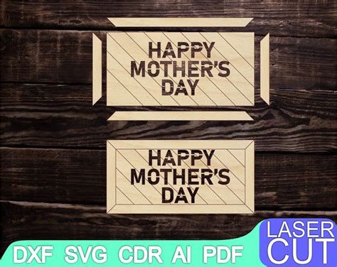 Mother S Day Files Vector Set Laser Cut Cnc Cutting Etsy