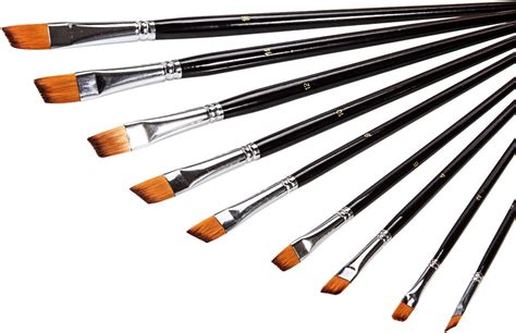 Amazon Pcs Angled Paint Brush Set Starvast Professional Artist