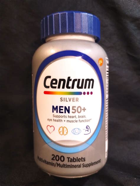 Centrum Silver Men 50 Multivitamin Multimineral Supplement 200 Tab Feb25 Ebay