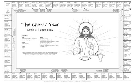 Liturgical Calendar Handout Aubine Bobbette