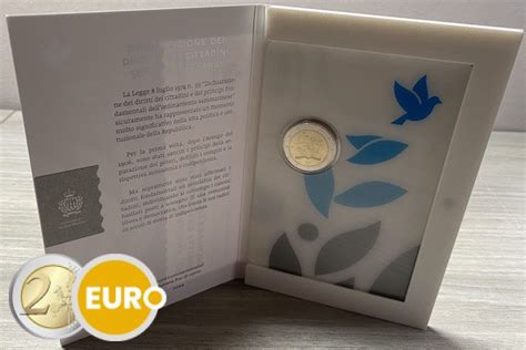 2 Euros San Marino 2024 Derechos Civiles BU FDC