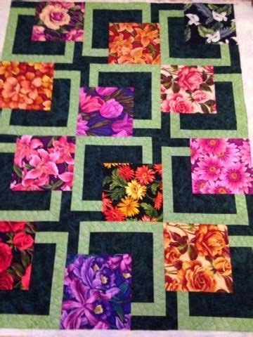 Addicted To Fabric Light Custom On A BQ Quilt Quilts Flower Quilts