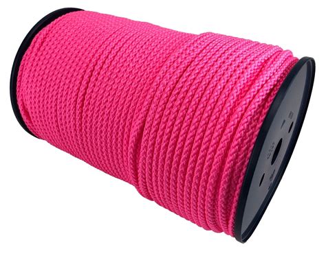 6mm Pink Polypropylene Braided Poly Rope Cord X 10 Metres Strong String