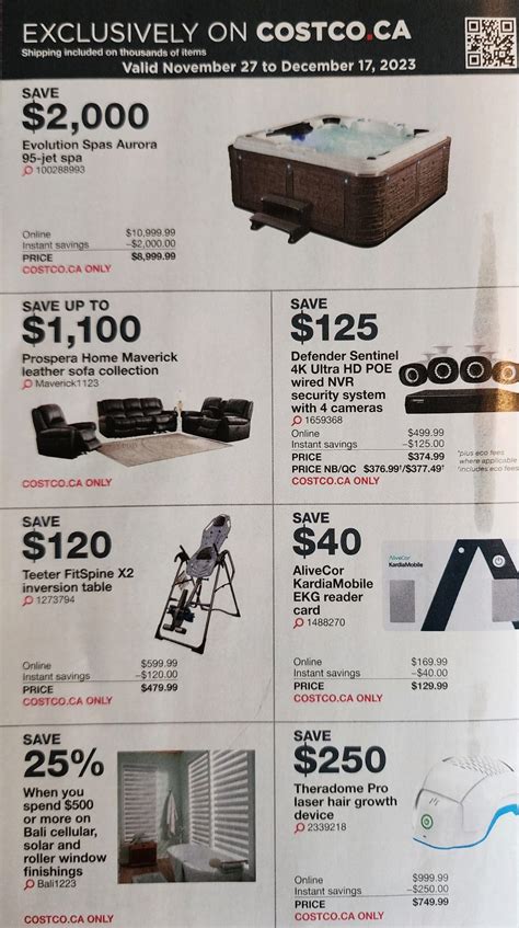 Costco East Flyer Sales Preview Nov 27th Dec 17th 2023 Costco East