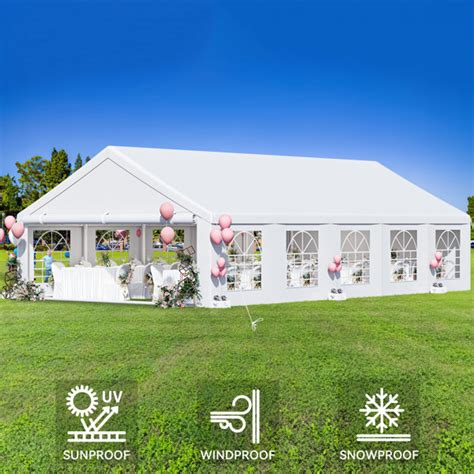 YITAHOME Outdoor White Party Tent with Windows & Reviews | Wayfair