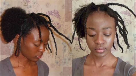 How To Stretch Natural Hair Using Thread No Heat Youtube