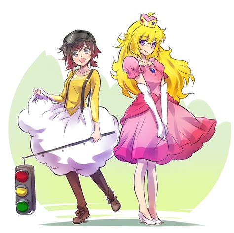 Safebooru 2girls Ahoge Black Hair Blonde Hair Boots Cosplay Crown