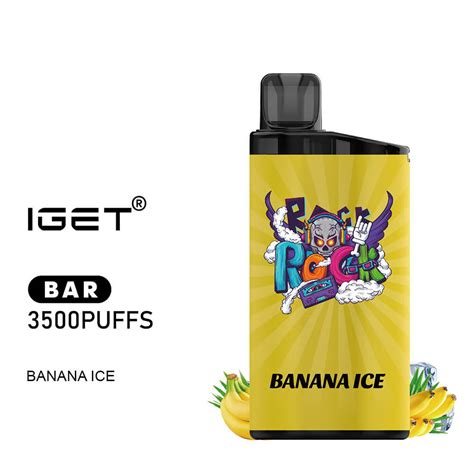 iGET Bar Vape 3500 Puff Banana Ice - thevapebar.com.au