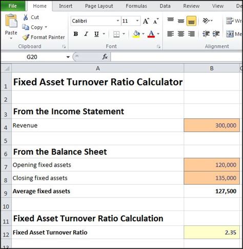 Fixed Asset Turnover Ratio Calculator Double Entry Bookkeeping