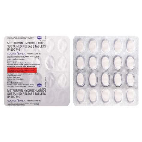 Mg Metformin Hydrochloride Sustained Release Tablets At Rs Box