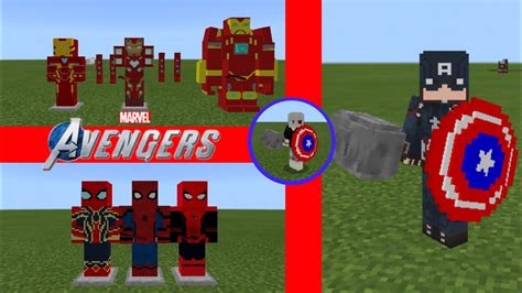 SAIU NOVO ADDON MOD DE VINGADORES PARA MINECRAFT PE Minecraft