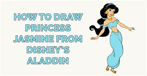 How To Draw Princess Jasmine From Disney S Aladdin Really Easy