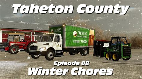 Winter Chores Episode 08 From Taheton County IA A Farming Simulator