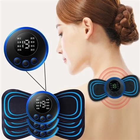 Mini Massageador Elétrico Portátil De Pescoço De Pulso Massagem