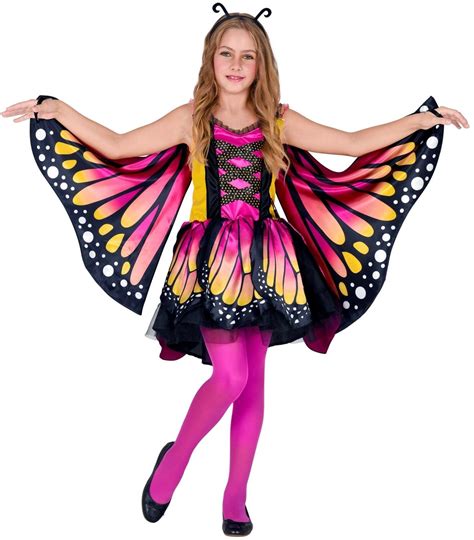 Karneval Mädchen Kostüm Schmetterling Pink Faschingskram