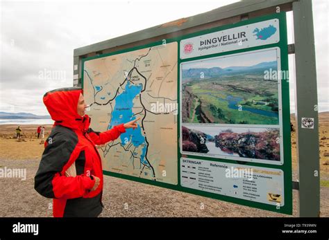 Thingvellir national park map sign hi-res stock photography and images - Alamy