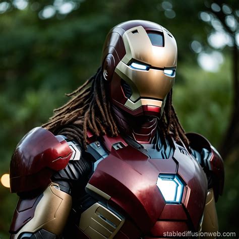 Iron Man But With Hints Of The Predator From The Movie Predator Prompts