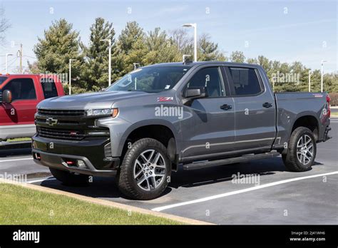 Kokomo Circa April 2022 Used Chevy Silverado Display With Current