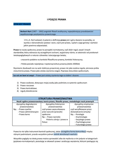 Rozdział 1 pojęcie prawa I POJĘCIE PRAWA CZYM JEST PRAWO Herbert