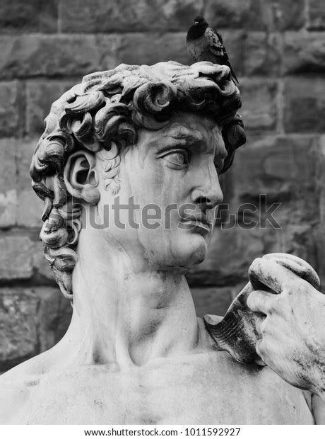 Replica David Statue Michelangelo Florence Italy Stock Photo