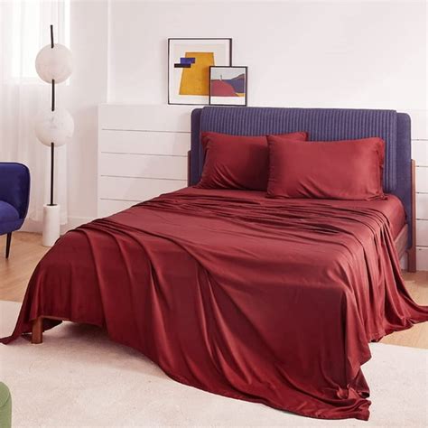 Bedsure Twin Size Cooling Bed Sheets With Deep Pocket Breathable Soft