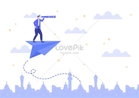 비즈니스 비전 및 대상 벡터 일러스트 무료 다운로드 Lovepik