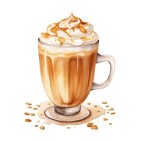 Premium AI Image There Is A Coffee Cup With Whipped Cream And Caramel