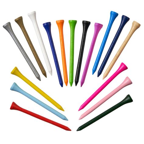 Golf Tees Bamboo Bulk Quantities Multiple Colours Sizes