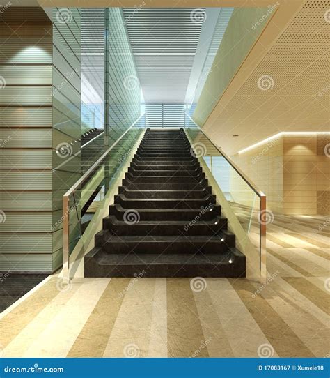 Modern Stair Hall Stock Illustration Illustration Of Floors 17083167