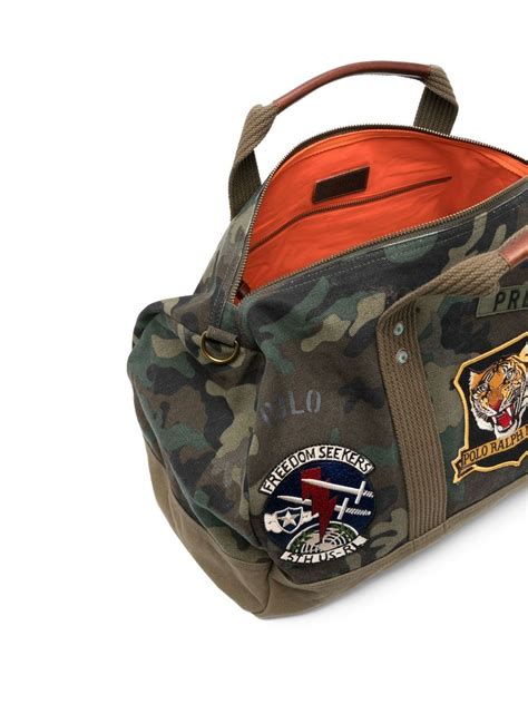 Polo Ralph Lauren Bolsa Duffle Con Estampado Militar Farfetch