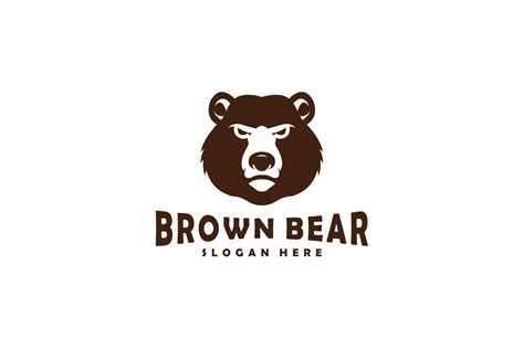 Brown Bear Head Mascot Logo Vector Graphic by dunia8103 · Creative Fabrica