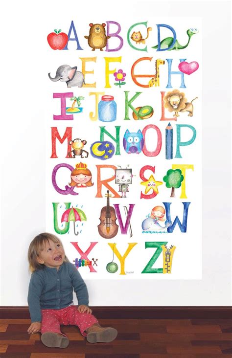 Alphabet Classroom Decor Wall Decal Kids Room Decor Etsy In 2021