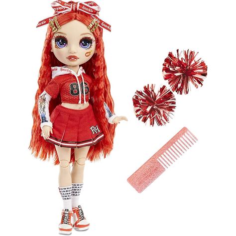 Rainbow High Vermelha - Boneca Rainbow High Cheer - Ruby Anderson (vermelha) - MP Brinquedos