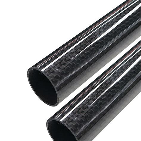 Custom Length 3k 4k 5k Twill Plain Weave Colored Carbon Fiber Tubes