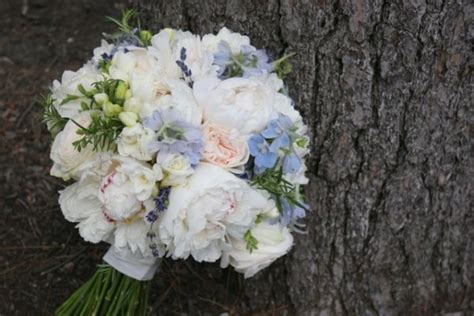 white-peony-light-blue-delphinium-bridal-bouquet - Elegance ...